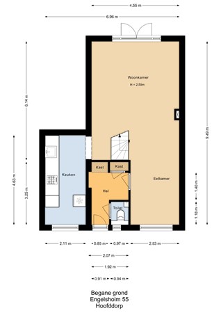 Floorplan - Engelsholm 55, 2133 AD Hoofddorp